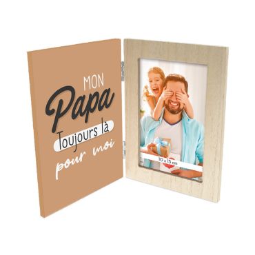 Cadre Photo Pliable - Mon Papa toujours là pour moi - Collection Famille d'Amour | jourdefete.com