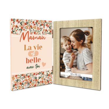 Cadre photo double Maman, cadeau tendre pour maman | jourdefete.com