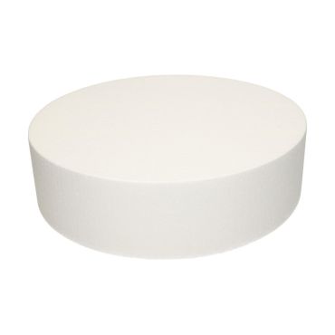 Cake Dummy rond de 35 x 10 cm en polystyrène pour créations festives | jourdefete.com