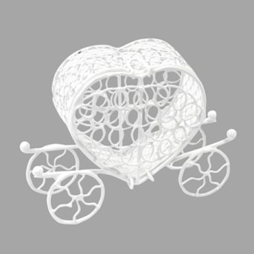 carrosse-petit-metal-blanc-mariage|jourdefete.com