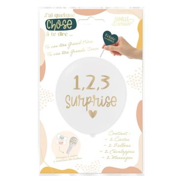 Deux beaux ballons qui vont annoncer à vos enfants qu'ils vont devenir grand frère et grande sœur | jourdefete.com