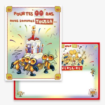 Carte d'Anniversaire Géante avec Enveloppe - "Pour tes ... ans !" | jourdefete.com