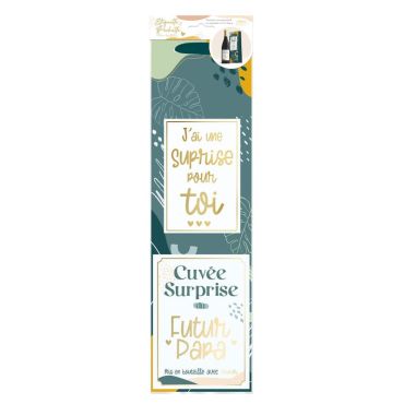 Un beau kit pour bouteille qui va annoncer à votre conjoint qu'il va devenir papa | jourdefete.com