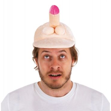 Casquette zizi en velours pour soirées drôles | jourdefete.com