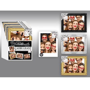 Cadre + kit photoboooth Géant - Couleur au choix