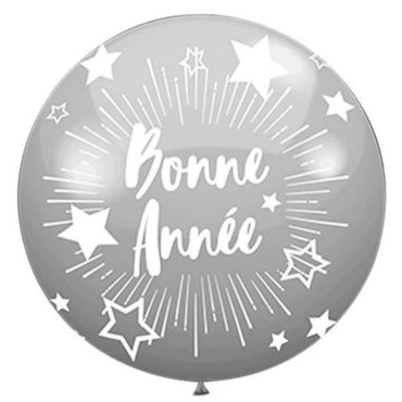 Ballon Géant - Bonne Année - Gris