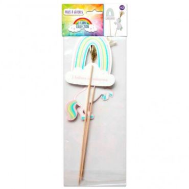 Sachet de 3 grands pics - Licorne