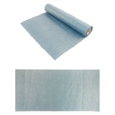 chemin-table-bleu-argent-brillant | jourdefete.com