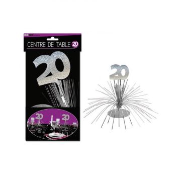 Centre de Table Anniversaire 20 ans