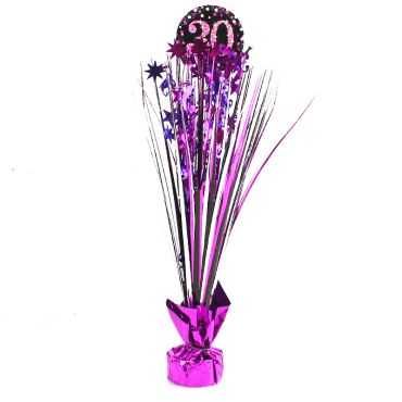 Centre de Table Palmier 30 Ans - Violet / Rose