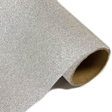 Chemin de Table Effet Métal Pailleté Argent - 28cm x 5m Chemin de Table Effet Métal Pailleté Argent - 28cm x 5m
