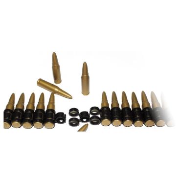 Ceinture de balles factices 1,40 m pour déguisement militaire réaliste | jourdefete.com