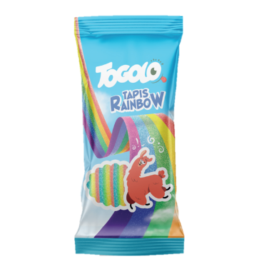 Bonbons acidulés en tapis multicolores Togolo Tapis Rainbow | jourdefete.com