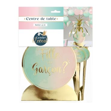 Centre de table - Fille ou Garçon ? - Collection Gender Reveal | jourdefete.com