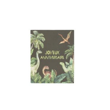 Sachets cadeaux dinosaures Joyeux Anniversaire avec stickers verts x10 | jourdefete.com