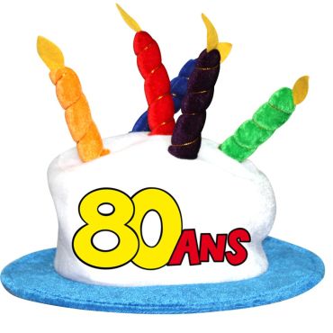 Chapeau d'Anniversaire - 80 Ans