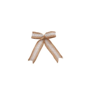 sachet de 4 nœuds dentelle et jute | jourdefete.com