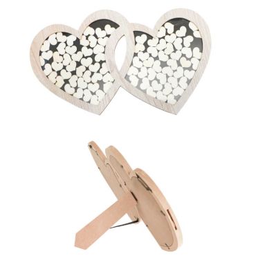 cadre-double-coeurs-bois-decoration | jourdefete.com