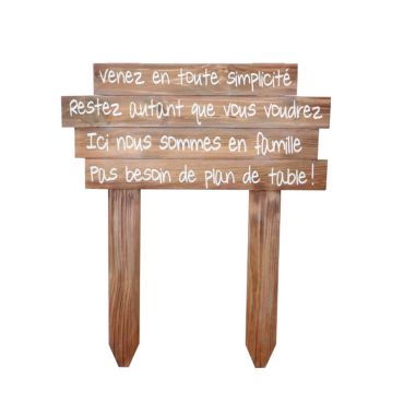 panneau en bois pas de plan de table | jourdefete.com