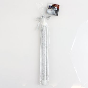 Chandelle argentée LED - 28cm Chandelle argentée LED - 28cm