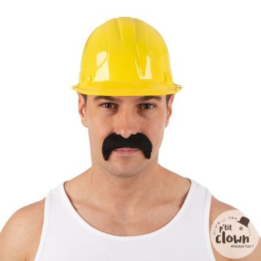 Casque de chantier jaune pour déguisement d'ouvrier | jourdefete.com