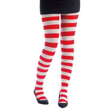 collants blanc rouge | jourdefete.com