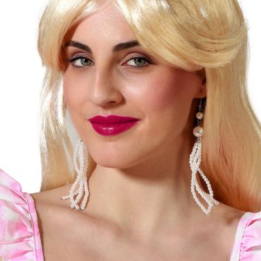 Boucles d’oreilles pendantes en perles style charleston pour déguisement élégant | jourdefete.com