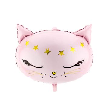 ballon chat rose 48 x 39 cm | jourdefete.com