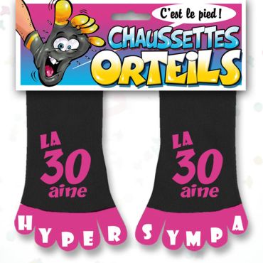 Chaussette à Orteil 30 Aine Rose
