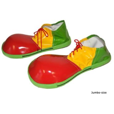 Chaussures Clown - Adulte - Rouge Jaune Verte
