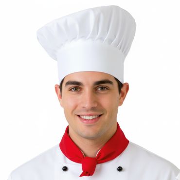 Toque de chef cuisinier adulte blanche pour déguisement | jourdefete.com