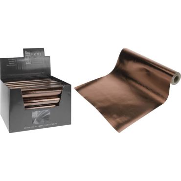 Chemin de Table - 27 x 200 cm - Couleur Brun | jourdefete.com