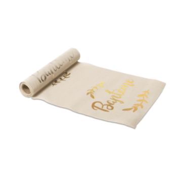 chemin-de-table-Lin-Baptême-floqué-Or|jourdefete.com