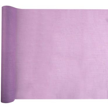 Chemin de table mousseline parme 36 cm x 5 m pour une décoration élégante | jourdefete.com