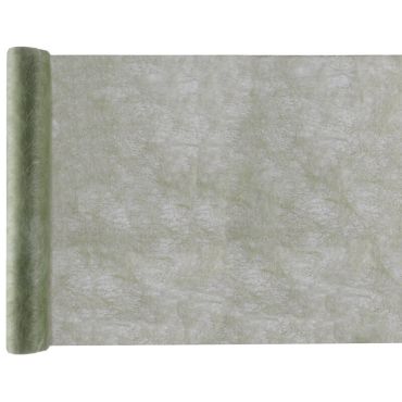 Un splendide chemin de table de couleur vert sauge pour vos tables | jourdefete.com