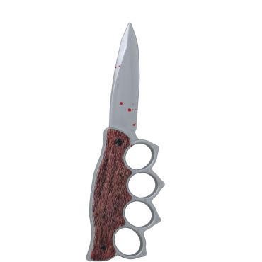 Poignard Halloween avec effet sang et poing américain | jourdefete.com