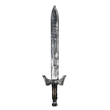 Épée de chevalier médiévale 66 cm avec lame argentée réaliste | jourdefete.com