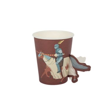 8 gobelets carton chevalier bordeaux | jourdefete.com