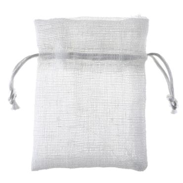 Lot de 6 Sachets Chics - 8 x 10 cm - Blanc | jourdefete.com