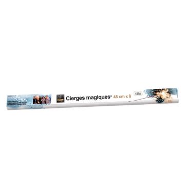 8 cierges magiques 45 cm | jourdefete.com