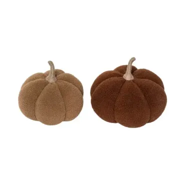 Posez cette magnifique citrouille en tissu sherpa sur votre table pour l'automne | jourdefete.com