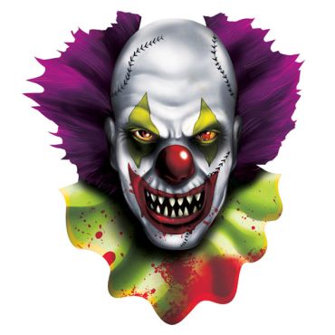Découpage Tête de Clown Creepy Halloween