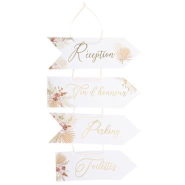 Lot de 4 flèches directionnelles collection coachella | jourdefete.com