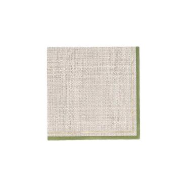 Serviettes cocktail papier effet cannage vert et or pour mariage et fête estivale | jourdefete.com