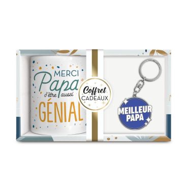 coffret cadeau mg et porte-clés papa coffret cadeau mg et porte-clés papa