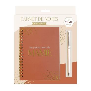 Votre mamie d'amour va pouvoir prendre des notes avec ce carnet et ce stylo | jourdefete.com