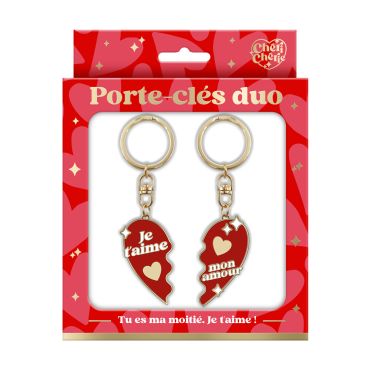 Porte-clés duo, cadeau symbolique et romantique | jourdefete.com