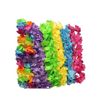 collier de fleurs hawaïen fluo | jourdefete.com