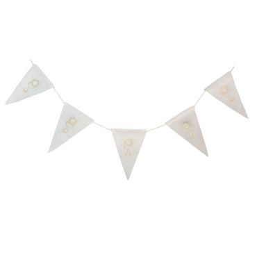 Guirlande fanions blanche communion velours 2m - Calice doree | jourdefete.com Guirlande fanions blanche communion velours 2m - Calice doree | jourdefete.com