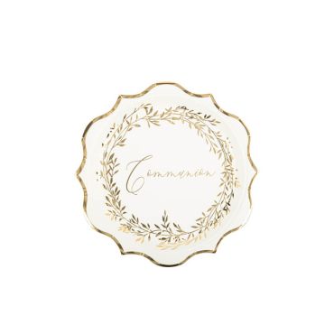 8 Assiettes en carton Communion Jolis Brins | jourdefete.com